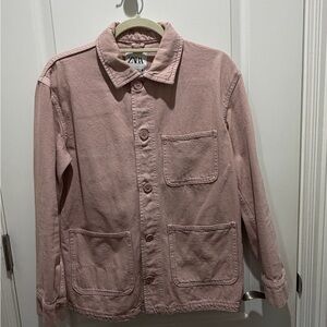 Zara Women's Light Pink Shirt Jacket